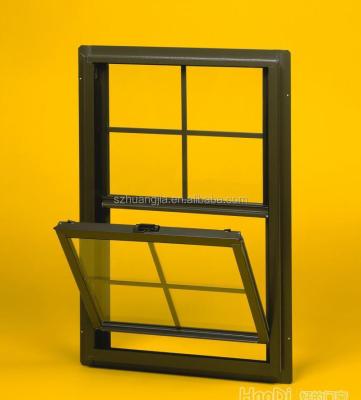 China Sliding Aluminum Vertical Sliding Windows With Grille Design for sale