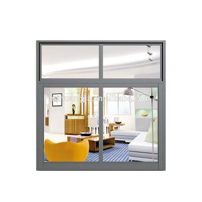 China Swing Customized Aluminum Frame Double Glass Window With Tempered Glass for sale