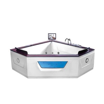 China Skirt K-8944 Single Person Massage Uniform 2 Person Hydraulic Spa Bath Hot Tub Spa With TV On Sale for sale