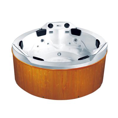 China K-8992 Eco-friendly Acrylic Log Fired Outdoor Hot Tub Large Series Massage Spa Bath for sale