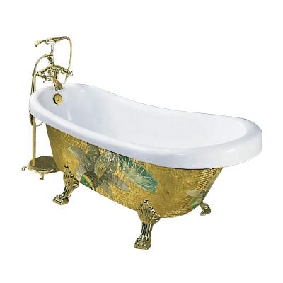 China Body Soaking Cast Iron Sanitary Acrylic Bathtub Bathroom Ware Free Standing Wash Tub For Sale for sale