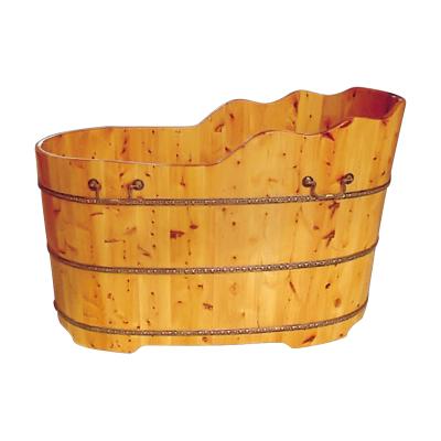 China Top Quality K-9502 Design Eco-friendly Material Japanese Antique Soaker Bathtubs Wooden Barrel for sale