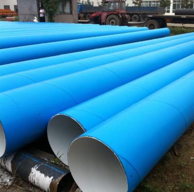 China Liquid pipe API5L X42 X52 X56 SCH 40 spiral welded ssaw pe coated steel pipe for sale