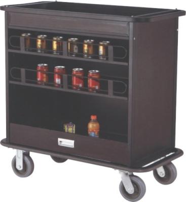 China Grande base da parte inferior de Mini Drinks Trolley Anti Collision do espaço com as rodas 4pcs à venda