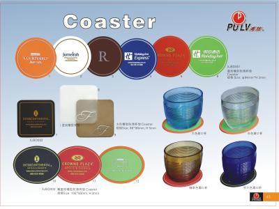 China Aangepast Logo Hotel Guest Amenities Rubber-Onderlegger voor glazence Te koop