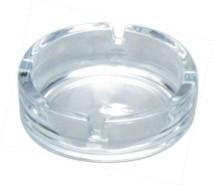 China easy wash Hotel Ashtrays Glass Ashtray Round Shape for lobby for sale