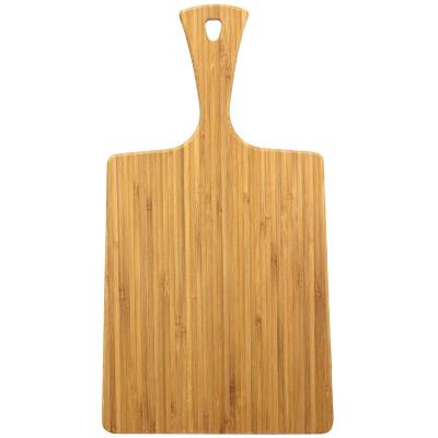 China Sustainable Pizzas Peel Serving Tray, Bamboo Pizza Cutting Board with Handle Cake Easy Chopping Bread for sale