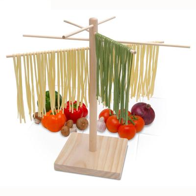 China Italy Modern Natural Bamboo Pasta Drying Rack Home Making Noodle Drying Rack for sale