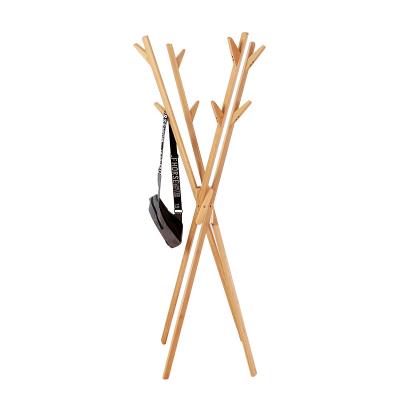 China Solid Wood Convertible Coat Rack Floor Hanger, Office Entryway, Hallway, Bedroom, Storage Clothes, Hats, Bags for sale