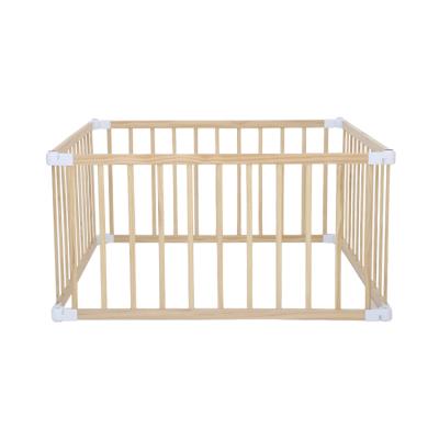 China Durable Wooden Children's Fence Indoor Playground Wooden Child Safety Slide for sale