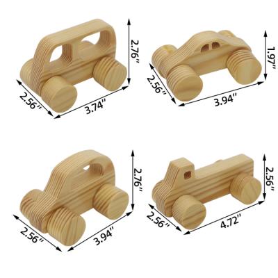 China Counting Toys Wholesale Custom Wooden Nursery Car Kids Wooden Toys Car Wooden Toys for sale