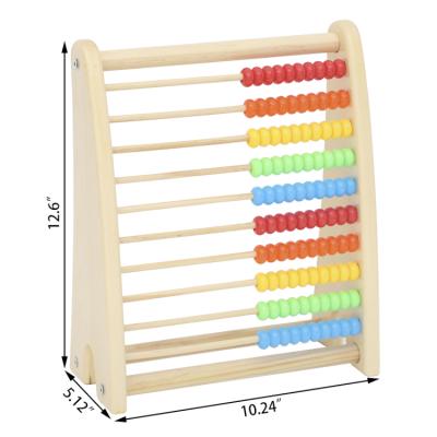 China Counting Toys Wooden Counting Rack Math Learning Educational Wooden Math Toys Rack Toys For Children for sale