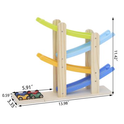 China Montessori DIY Toy Kids Wooden Toys Kids Fun Children's Educational Track Glider Wooden Toys for sale