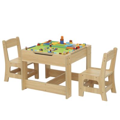 China Modern Reversible Wooden Kids 3 in 1 Activity Board with Board for Preschoolers for sale