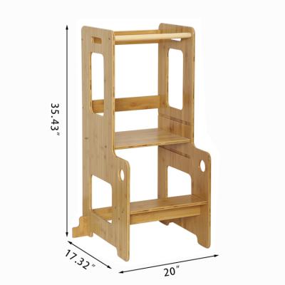 China (Others) Wholesale Adjustable Kids Standing Tower Baby Step Stools Kids Learning Tower for sale