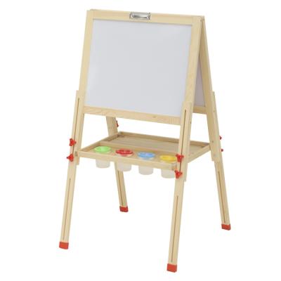 China Wooden Easel Blackboard Easel Art Standing Children Drawing Board Toys Children Educational Gifts for sale