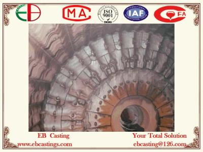 China Wear Condition of φ320580 Coal Mill End Liners After 56000 Hour Running EB6016 for sale