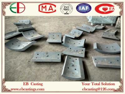 China ZG50Cr5Mo Martensitic Cr-Mo Steel Chute Liner Plates HRC48 Double-Media Quenching Process for sale