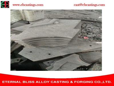 China Cement Plant Wear Resistant Heavy Machinery Parts Casting Process Ball Mill Liner Plate for Mining Machinery EB5277 for sale