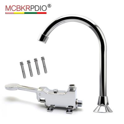 China MCBKRPDIO Foot Pedal Faucet Time Delay Foot Pedal Control Brass Wc Toilet Flush Valve for sale