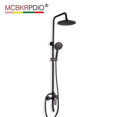 Κίνα MCBKRPDIO Modern luxury exposed shower system constant temperature 10-inch shower head brush shower kit προς πώληση