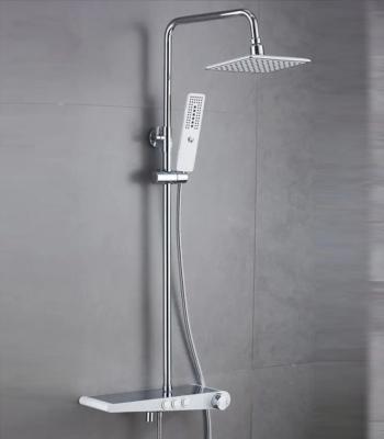 中国 Wall Mounted Bath Shower Faucet Main Body Can Hold Cold And Hot Mixer Shower Set 販売のため