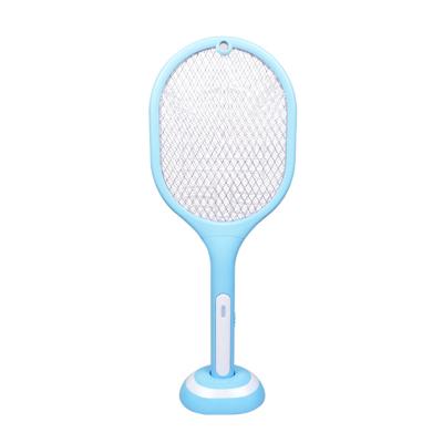 China Wholesale Viable UV Rechargeable Electric Mosquito Fly Killer Bat Electric Swatter With Support Bass Racket for sale