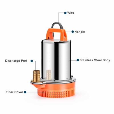 China Other DC 12v/24v/48v Stainless Steel Mini Submersible Water Pump For Garden Irrigation for sale