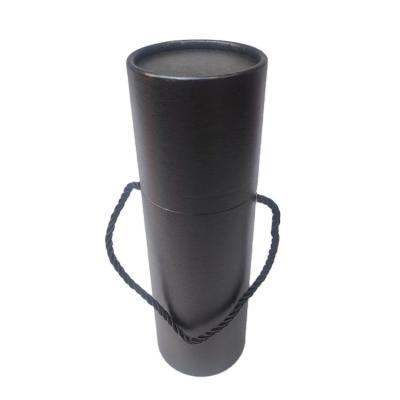 China recyclable & Eco-friendly hot sale fashion eco-friendly round black round paper package box tube box recyclable and eco-friendly for sale