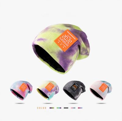 China Character Custom Design Tie Dye Skull Adult Unisex Hat Out Of Fashion Winter Beanie Hats Other Hats for sale