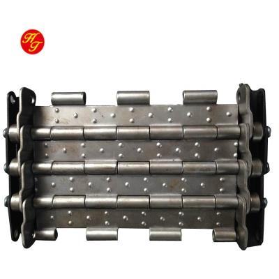 China Pitch 38.1mm Operation Single Roller Transportband Chain Conveyor Hinged Belt Conveyor Belt Metal Chip Conveyor Chain for sale