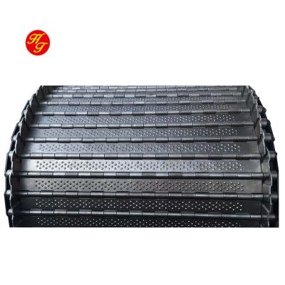 China Conveyor Belt Single Sprocket Steel Chip Belt Conveyor Mesh Pitch 31.75mm Operation Hinge Belt for sale