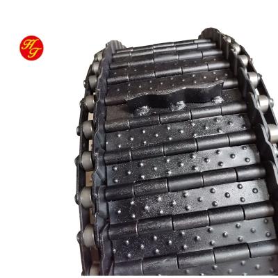 China Single chain conveyor belt chip belt roller transportband stainless steel operation steel chain for sale