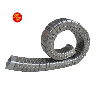 China DGT HTTL Metal Chains Flexible And Strong Steel Drag Chain Steel Cable Carrier for sale