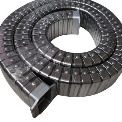 China Metal Steel Cable Tray JR-2 Flexible And Strong Rectangular Enclosed Steel Chain Cable Pipe Clog for sale