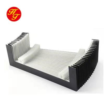 China Building Material Shops Flat Welding Machine Bellows Cover Bellows Shield Guards Protective Rubber Bellows for sale