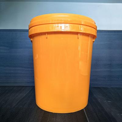 China Customized Heat Transfer Printed 5 Gallon Plastic Buckets With Lids Silk Screen Printing for sale