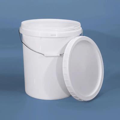 China Customized Colors Seed Storage Round Plastic Bucket With Lid Round Shape for sale