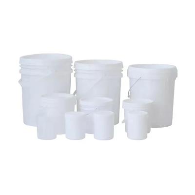 China Round Plastic Bucket With Lid For Seed Storage Plastic Pails With Lids for sale