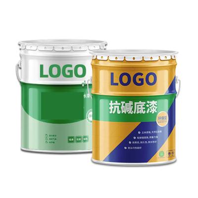 China Eco Friendly Recyclable Airtight 5 Gallon Open Head Steel Pail For Chemical / Interior Paint for sale