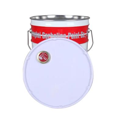 China Customizable Metal Tinplate Pails Painted Steel Conical Pail For Storage for sale