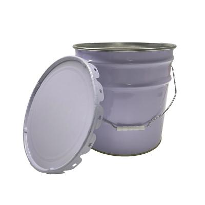 China 12-43cm Height Sturdy Metal Lubricating Oil Bucket With Waterproof Coating for sale