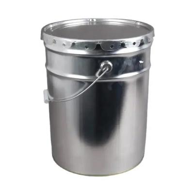 China Customized IML Printed Iron Seed 3 Gallon Steel Pail With Metal Handles for sale