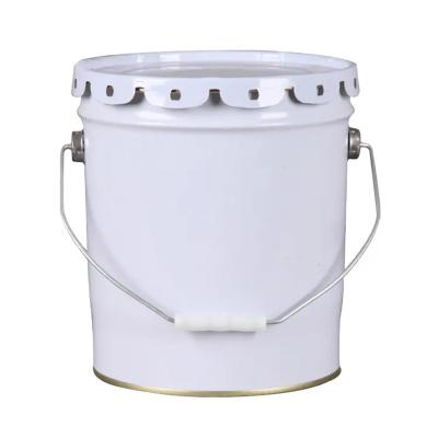 China Heavy Duty Iron Seed Bucket Iron Buckets With Customized Logo And Drainage Holes for sale