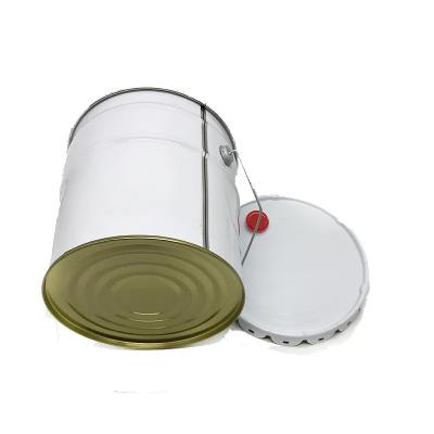 China Sealed Iron Empty Paint Buckets With Lids 15L For Chemical Liquid Storage for sale