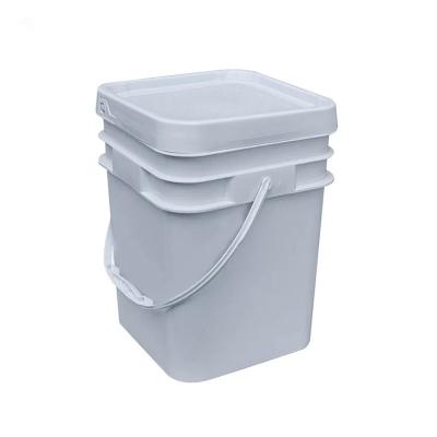 China 16L Large Printing Square Bucket With Handle Multipurpose Square Pail for sale