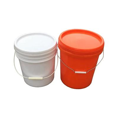 China Customizable White Round Packaging Heavy Duty Plastic Buckets With Lids 10 Gallon Bucket With Lid for sale