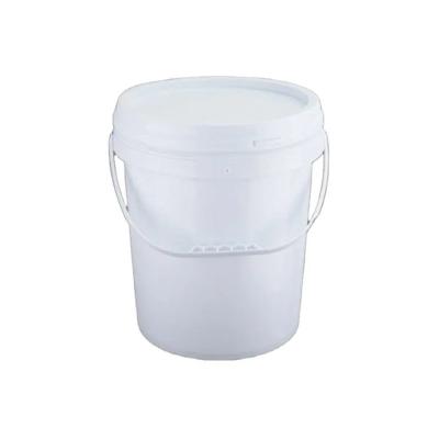 China Heavy Duty Commercial Round Plastic Tubs With Handles Snap On Lid And Custom Logo Printing for sale