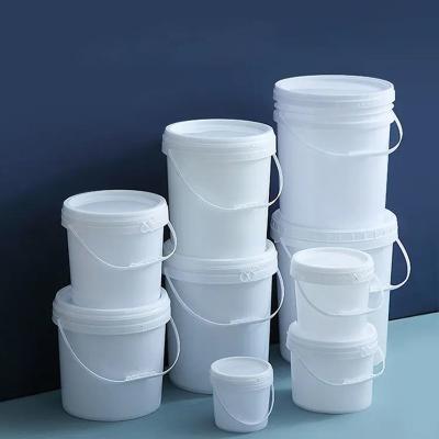 China Sustainable Seed Round Plastic Bucket With Custom Logo And Lid for sale