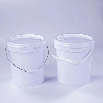 China Heavy Duty White Round Plastic Bucket With Lid 5-30 Gallon round plastic pail for sale